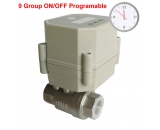 DN15 SS304 24hours time control valve,24V time setting timing valve 1/2