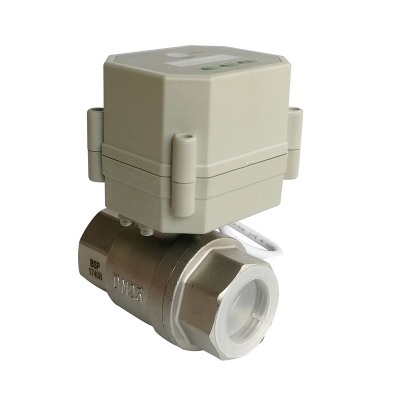 SS304  timer control motorized valve for drain water