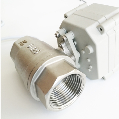 Electric Ball Valve Stainless Steel with Manual override and position Indicator