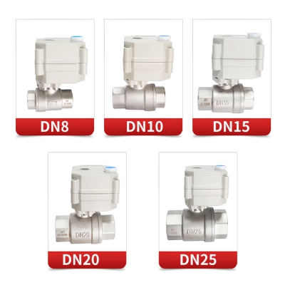 Electric Ball Valve Stainless Steel with Manual override and position Indicator