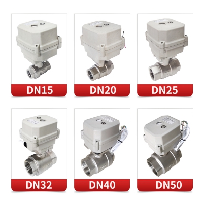 Stainless Steel Proportional Valve 2 Way with 15Nm Actuator