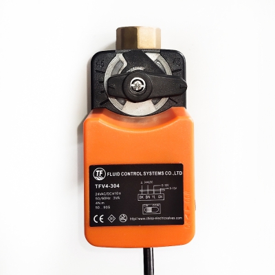 3 Way 10Nm Actuated Modulating Valve  AC/DC24V  0-10V/4-20mA Proportional Control Valve